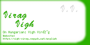 virag vigh business card